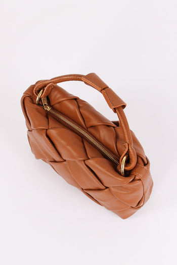 Pochette Intreccio Vera Pelle Cuoio - 5
