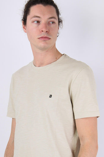 T-shirt Cotone Fiammato Burro - 6