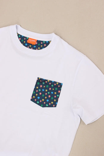 T-shirt Taschino Fantasia Bianco/giallo - 4