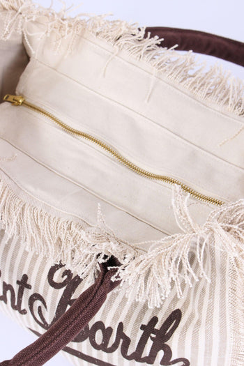 Vanity Canvas Righe Beige/moro - 5