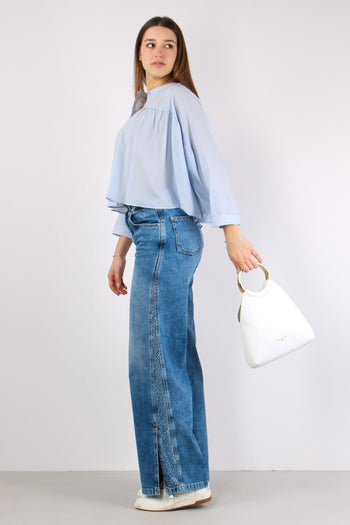 Ellespack_20 Jeans Palazzo Strass Blue Deniim - 3