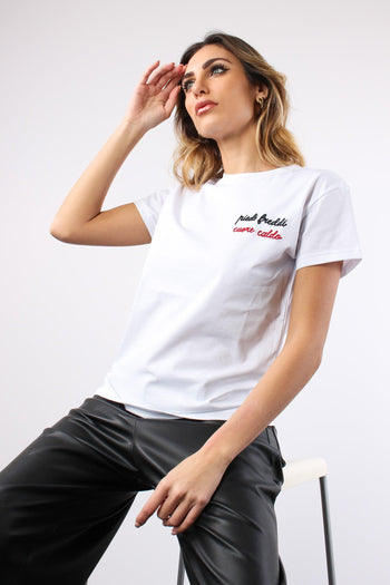 T-shirt Ricamo Piedi Freddi C Bianco - 4