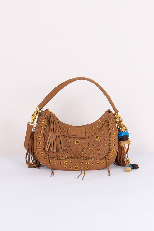 Mezzaluna Suede Jungle Cuoio
