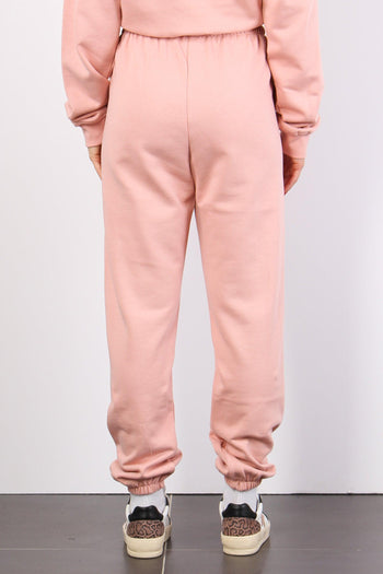 Pantalone Felpa Vita Alta Old Rose - 3