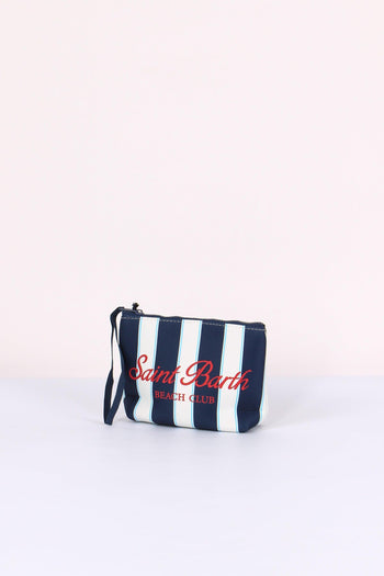 Aline Pochette Righe Blu/bianco - 2