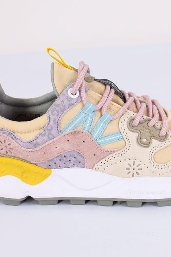 Sneakers Yamano Suede Animalier Lilac/pink - 4