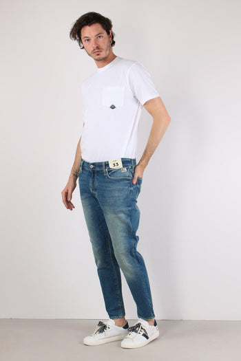 Denim Relaxed Tapared Fit Denim Medio - 3