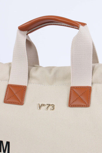 Responsible Sacca Canvas Off White/cuoio - 5