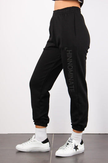 Pantalone Logo Gamba Nero - 5