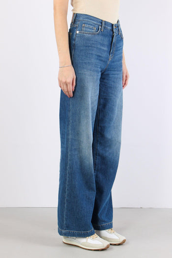 Denim Palazzo Vintage Wash Denim - 6