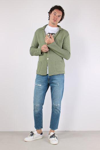 Giacca In Maglia Salvia - 5