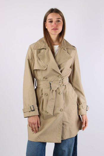 Trench Lungo Cotone Sand - 2