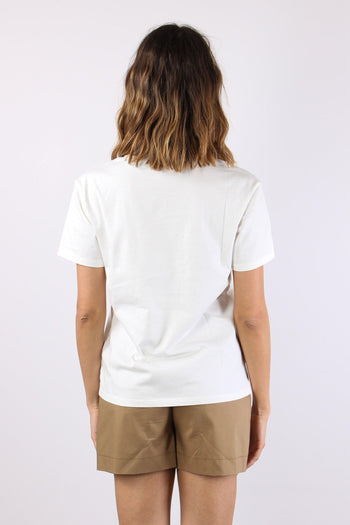 T-shirt Scritta Bianco/moro - 4