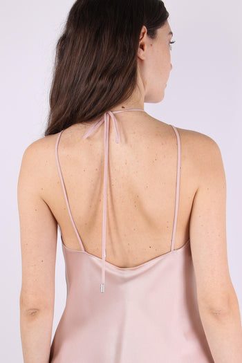 Carota Top Satin Smanicato Rosa Mogano - 9