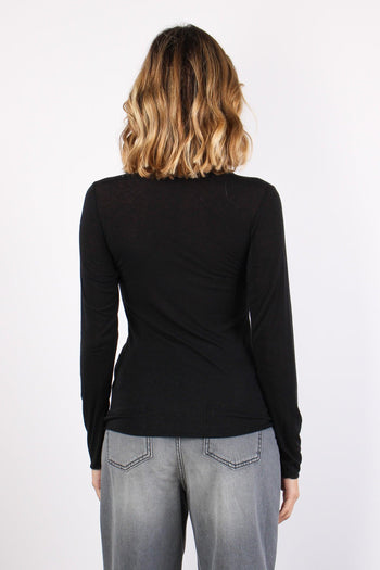 Maglia Misto Cashmere Nero - 3