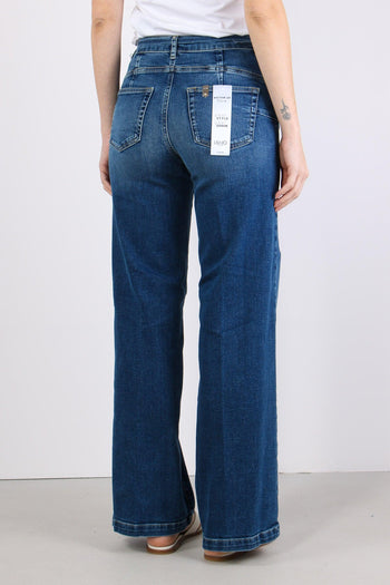 Jeans Good Flare Denim Scuro - 4