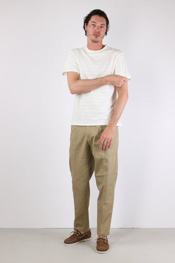 T-shirt Girocollo Basica Off White - 5