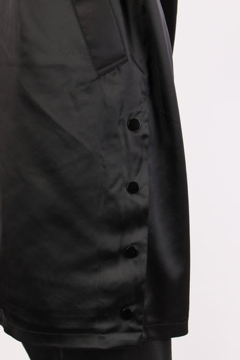 Bomber Lungo Effetto Raso Black - 7