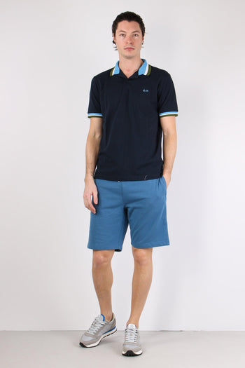 Polo Mc Collo Multiriga Navy Blue - 4