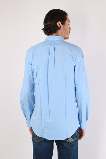 Camicia Slim Stretch Popeline Austin Blue - 5