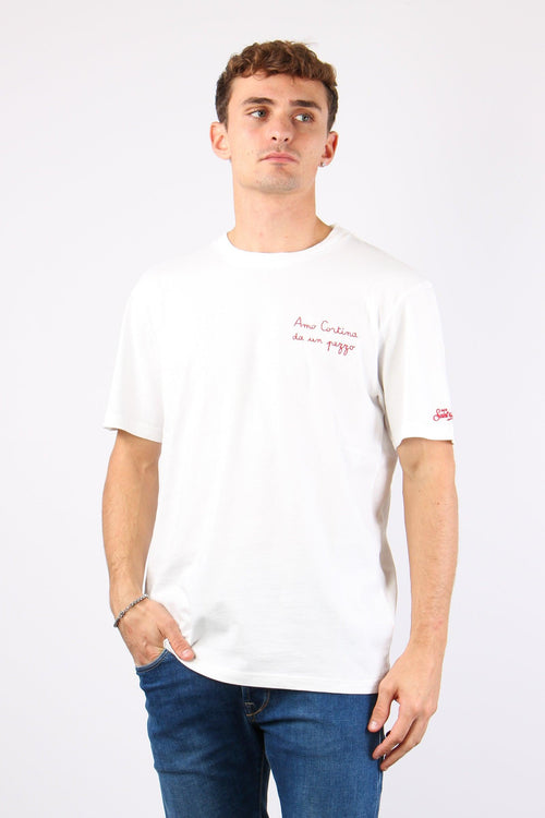 T-shirt Ricamo Amo Cortina - 2