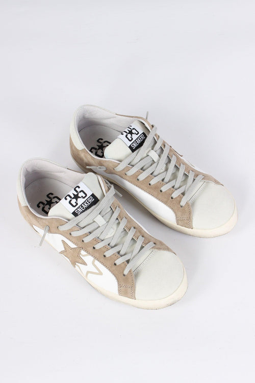 Sneakers Very Star Bianco/taupe - 2