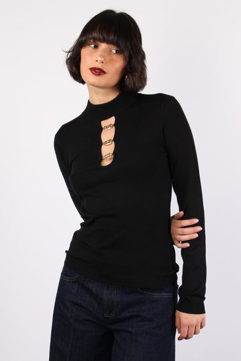 Angiolina Maglia Mezzo Collo Black - 5