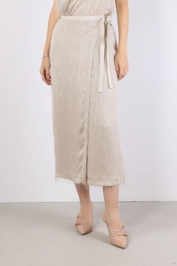 Gonna Lunga Piume Sand - 2