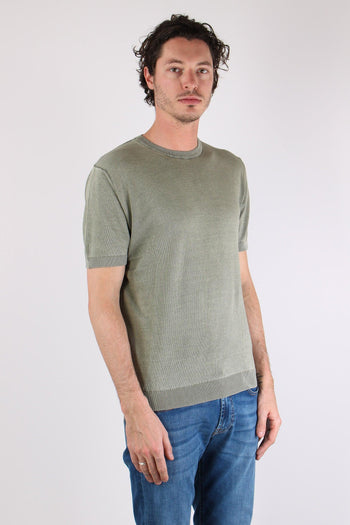 T-shirt Girocollo Basica Green Fade - 6