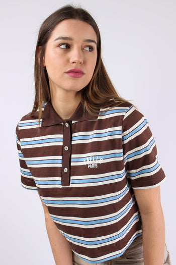 Polo Crop Riga Logo Moka - 7