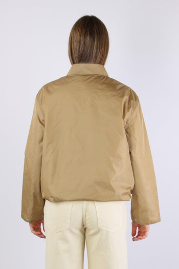 Aisha Giubbotto Nylon Svasato Stardust Beige - 5