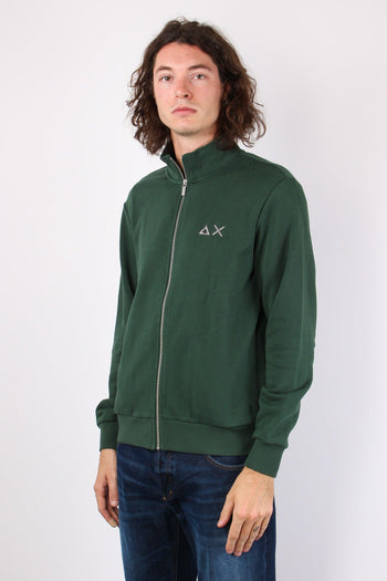 Maglia Cotone Full Zip Verde - 5