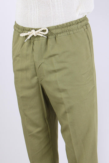 Pantalone Viscosa Lino Oliva - 7