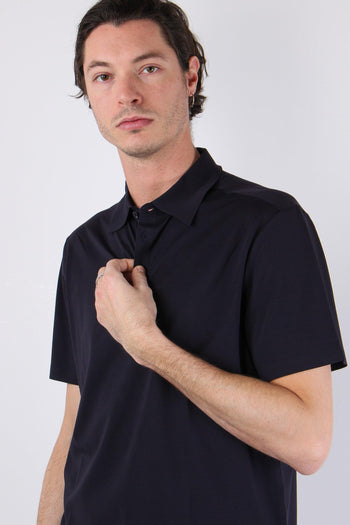 Camicia Tessuto Tecnico Blu Navy - 5