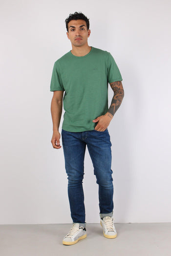 T-shirt Cotone Fiammato Muschio - 2