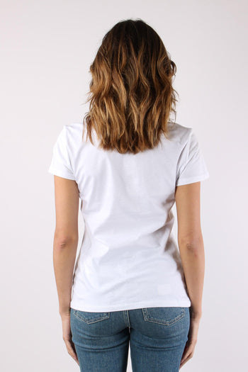 T-shirt Slim Fantasia Fiori Bianco/foulard - 5