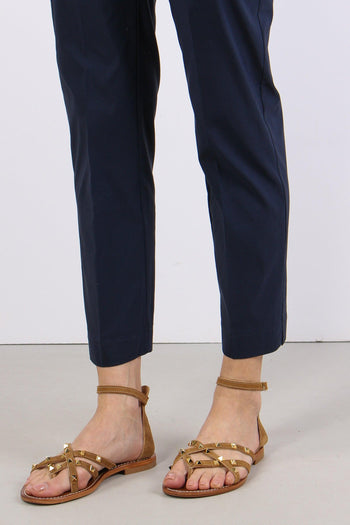 Pantalone Stretto Spacchetti Blu - 7