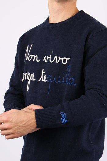 Maglia Girocollo Ricamo Senza Tequila - 5