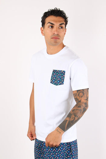 T-shirt Taschino Fantasia Bianco/giallo - 8