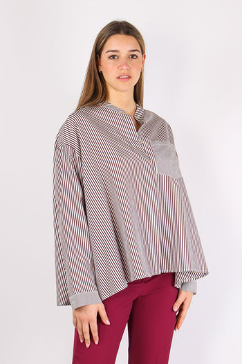 Camicia Taschino Contrasto Rig Moro - 6