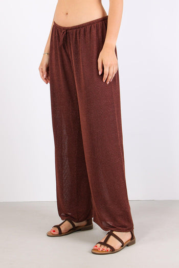 Pantalone Palazzo Lurex Moro - 3