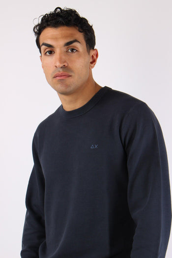 Maglia Girocollo Punto Riso Navy Blue - 7