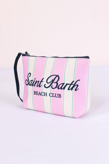 Aline Pochette Righe Rosa - 4