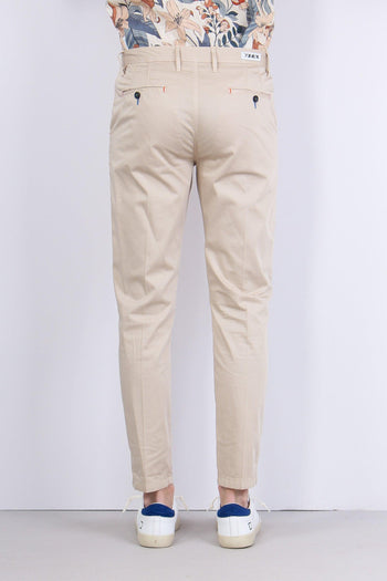Pantalone Chino Rasatello Beige - 4