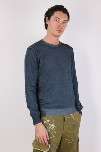 Maglia M/l Patch Toppa Azzurro - 7