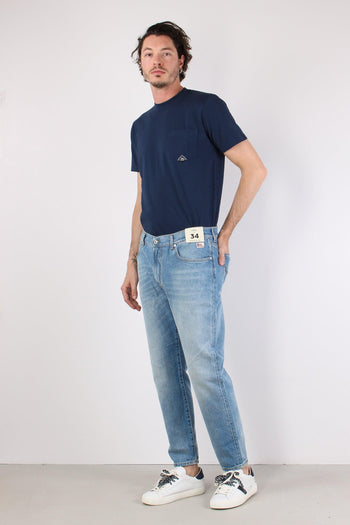Denim Tapered Relaxed Denim Medio - 3