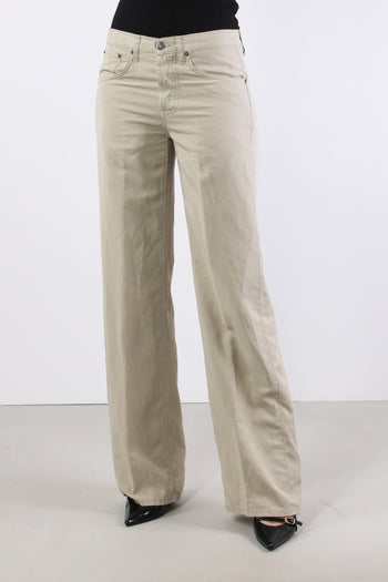 Jacklyn Pantalone Wide Leg Lino Lievito - 6