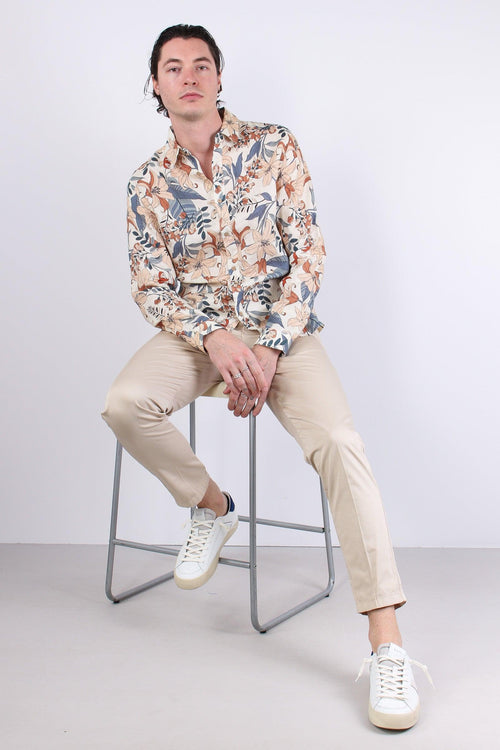 Pantalone Chino Rasatello Beige