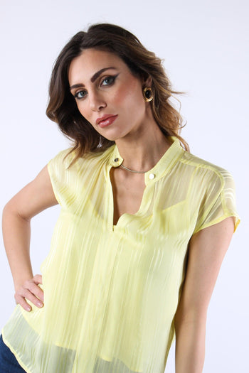 Casacca Sm Effetto Rigato Lemon Juice - 4