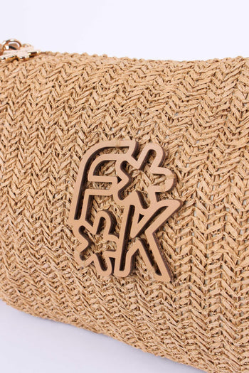 Pochetta Paglia Frange Beige - 4